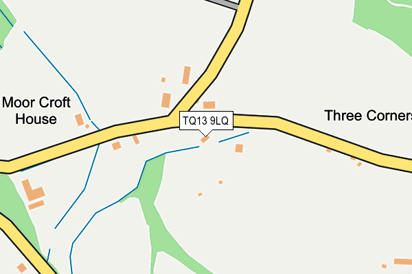 TQ13 9LQ map - OS OpenMap – Local (Ordnance Survey) TQ13 9LQ map - OS OpenMap – Local (Ordnance Survey)