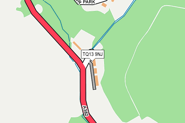 TQ13 9NJ map - OS OpenMap – Local (Ordnance Survey)