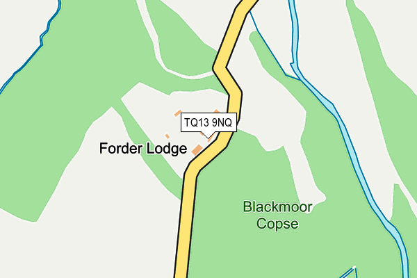 TQ13 9NQ map - OS OpenMap – Local (Ordnance Survey)