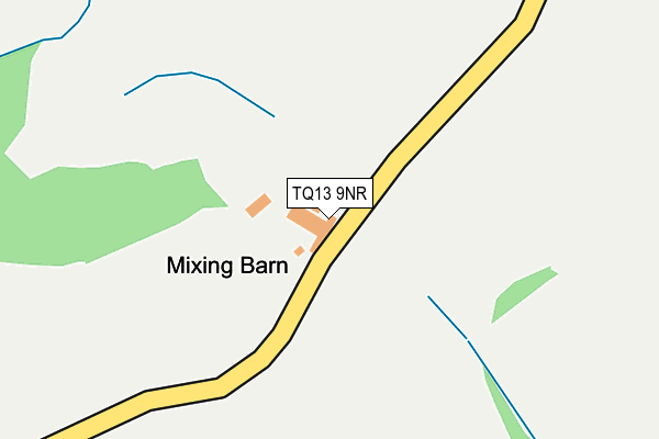 TQ13 9NR map - OS OpenMap – Local (Ordnance Survey)