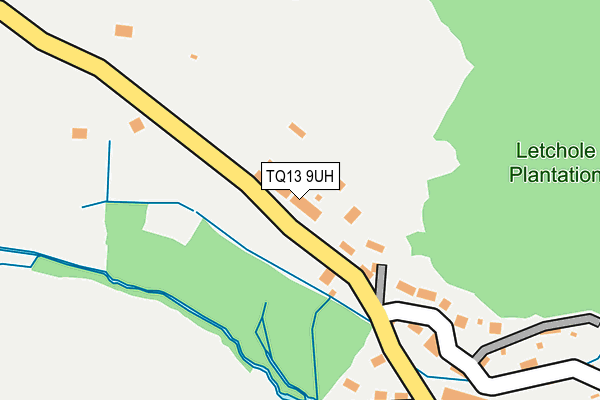 TQ13 9UH map - OS OpenMap – Local (Ordnance Survey) TQ13 9UH map - OS OpenMap – Local (Ordnance Survey)