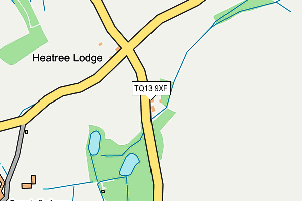TQ13 9XF map - OS OpenMap – Local (Ordnance Survey) TQ13 9XF map - OS OpenMap – Local (Ordnance Survey)
