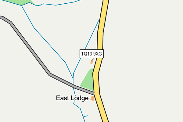TQ13 9XG map - OS OpenMap – Local (Ordnance Survey) TQ13 9XG map - OS OpenMap – Local (Ordnance Survey)