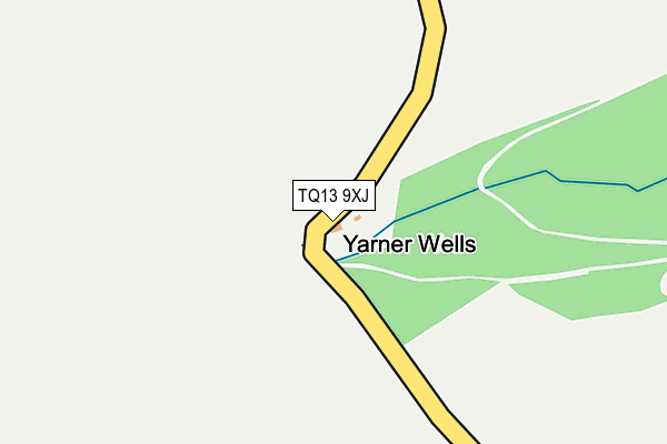 TQ13 9XJ map - OS OpenMap – Local (Ordnance Survey) TQ13 9XJ map - OS OpenMap – Local (Ordnance Survey)