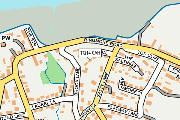 TQ14 0AH map - OS OpenMap – Local (Ordnance Survey) TQ14 0AH map - OS OpenMap – Local (Ordnance Survey)