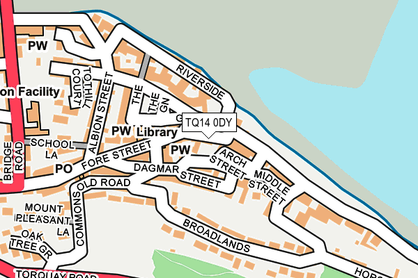TQ14 0DY map - OS OpenMap – Local (Ordnance Survey) TQ14 0DY map - OS OpenMap – Local (Ordnance Survey)