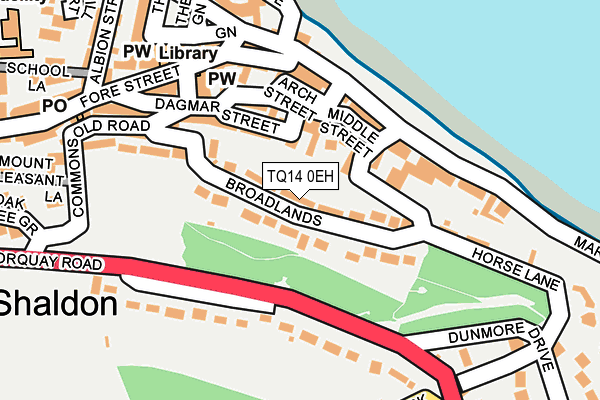 TQ14 0EH map - OS OpenMap – Local (Ordnance Survey) TQ14 0EH map - OS OpenMap – Local (Ordnance Survey)
