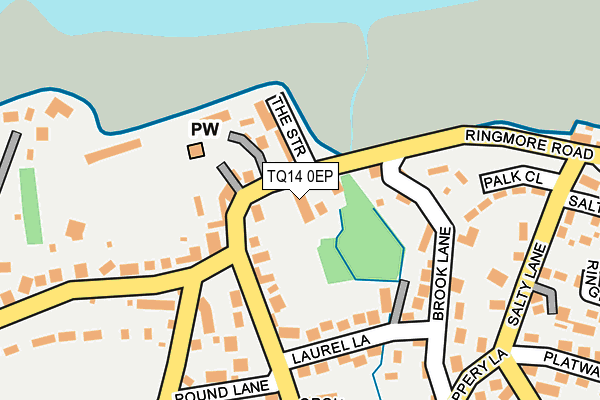 TQ14 0EP map - OS OpenMap – Local (Ordnance Survey) TQ14 0EP map - OS OpenMap – Local (Ordnance Survey)