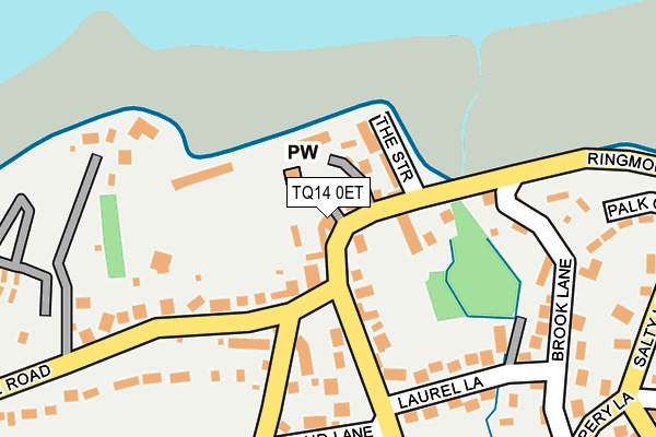 TQ14 0ET map - OS OpenMap – Local (Ordnance Survey) TQ14 0ET map - OS OpenMap – Local (Ordnance Survey)