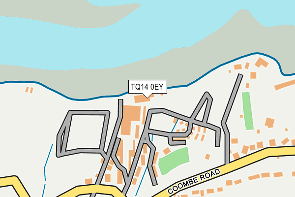TQ14 0EY map - OS OpenMap – Local (Ordnance Survey) TQ14 0EY map - OS OpenMap – Local (Ordnance Survey)