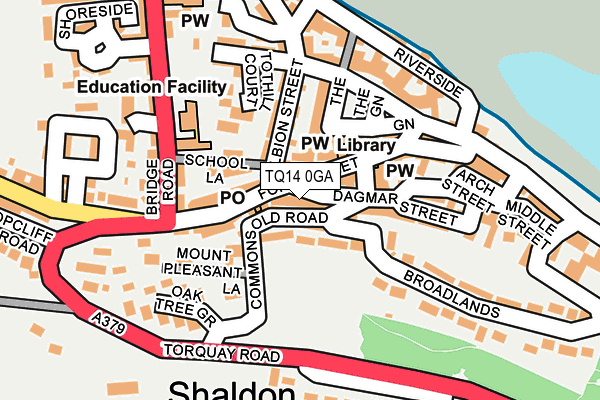 TQ14 0GA map - OS OpenMap – Local (Ordnance Survey) TQ14 0GA map - OS OpenMap – Local (Ordnance Survey)