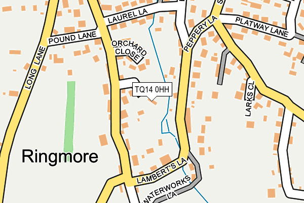 TQ14 0HH map - OS OpenMap – Local (Ordnance Survey) TQ14 0HH map - OS OpenMap – Local (Ordnance Survey)