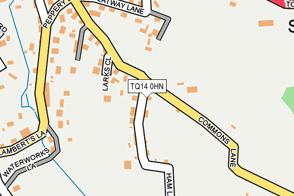 TQ14 0HN map - OS OpenMap – Local (Ordnance Survey) TQ14 0HN map - OS OpenMap – Local (Ordnance Survey)