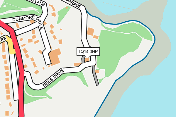TQ14 0HP map - OS OpenMap – Local (Ordnance Survey) TQ14 0HP map - OS OpenMap – Local (Ordnance Survey)