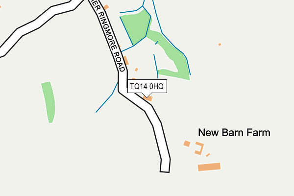 TQ14 0HQ map - OS OpenMap – Local (Ordnance Survey)