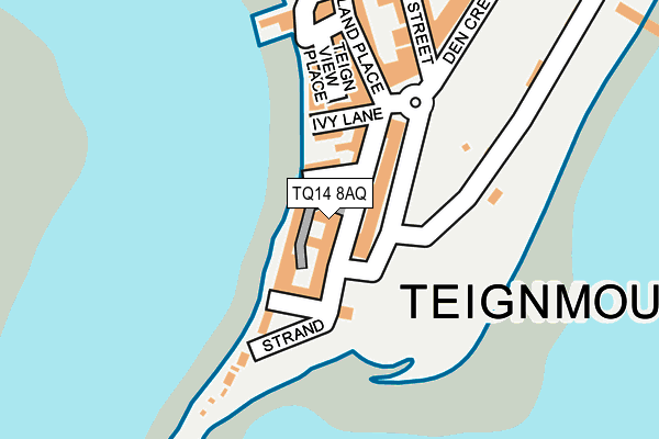 TQ14 8AQ map - OS OpenMap – Local (Ordnance Survey) TQ14 8AQ map - OS OpenMap – Local (Ordnance Survey)