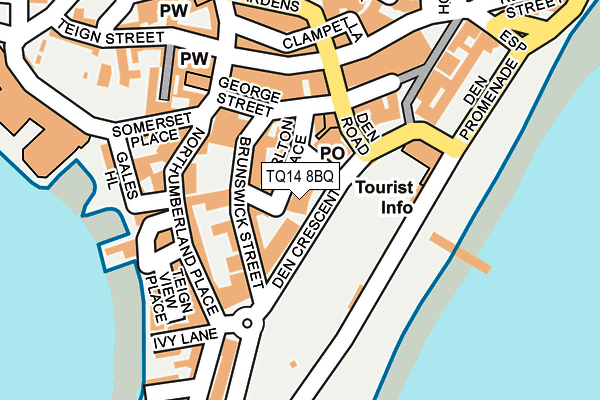 TQ14 8BQ map - OS OpenMap – Local (Ordnance Survey)