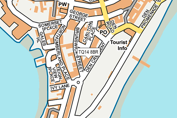 TQ14 8BR map - OS OpenMap – Local (Ordnance Survey) TQ14 8BR map - OS OpenMap – Local (Ordnance Survey)