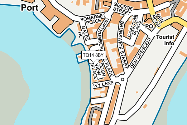 TQ14 8BY map - OS OpenMap – Local (Ordnance Survey) TQ14 8BY map - OS OpenMap – Local (Ordnance Survey)