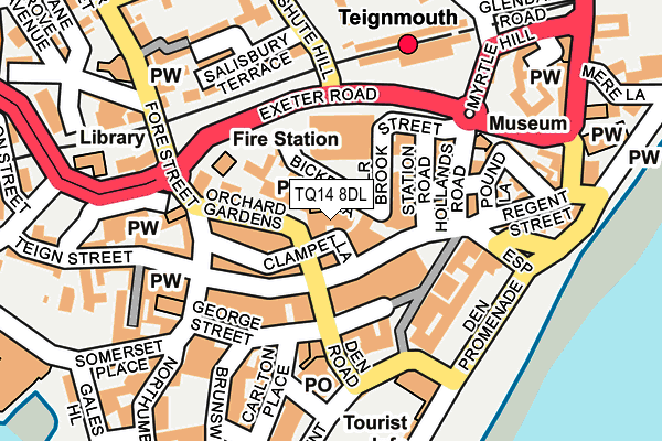 TQ14 8DL map - OS OpenMap – Local (Ordnance Survey) TQ14 8DL map - OS OpenMap – Local (Ordnance Survey)