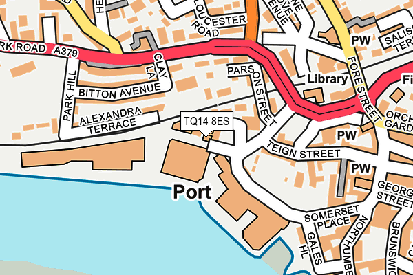 TQ14 8ES map - OS OpenMap – Local (Ordnance Survey) TQ14 8ES map - OS OpenMap – Local (Ordnance Survey)