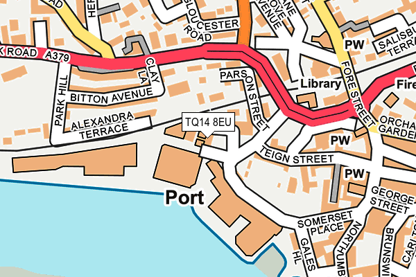 TQ14 8EU map - OS OpenMap – Local (Ordnance Survey) TQ14 8EU map - OS OpenMap – Local (Ordnance Survey)