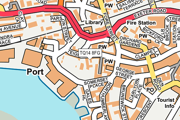 TQ14 8FG map - OS OpenMap – Local (Ordnance Survey) TQ14 8FG map - OS OpenMap – Local (Ordnance Survey)