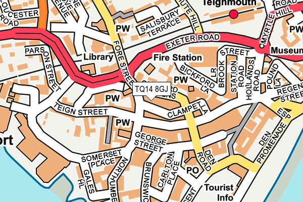 TQ14 8GJ map - OS OpenMap – Local (Ordnance Survey) TQ14 8GJ map - OS OpenMap – Local (Ordnance Survey)