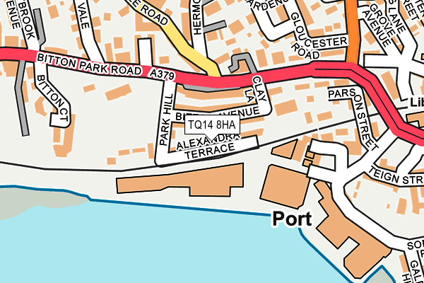 TQ14 8HA map - OS OpenMap – Local (Ordnance Survey)