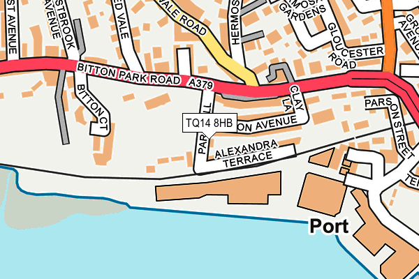 TQ14 8HB map - OS OpenMap – Local (Ordnance Survey) TQ14 8HB map - OS OpenMap – Local (Ordnance Survey)
