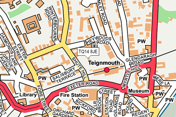 TQ14 8JE map - OS OpenMap – Local (Ordnance Survey) TQ14 8JE map - OS OpenMap – Local (Ordnance Survey)