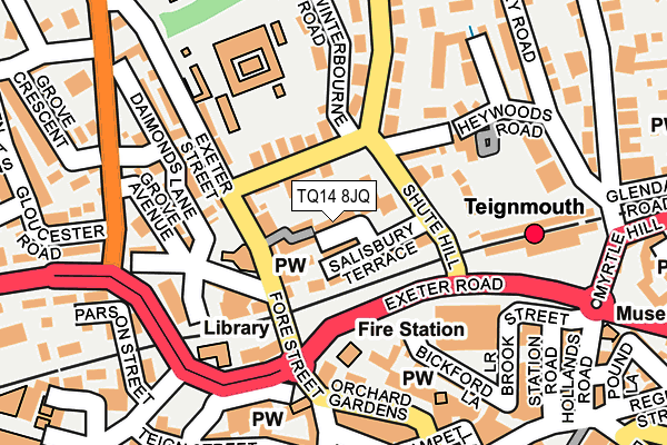 TQ14 8JQ map - OS OpenMap – Local (Ordnance Survey) TQ14 8JQ map - OS OpenMap – Local (Ordnance Survey)