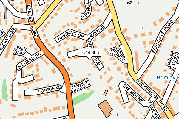 TQ14 8LU map - OS OpenMap – Local (Ordnance Survey) TQ14 8LU map - OS OpenMap – Local (Ordnance Survey)