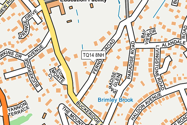 TQ14 8NH map - OS OpenMap – Local (Ordnance Survey) TQ14 8NH map - OS OpenMap – Local (Ordnance Survey)