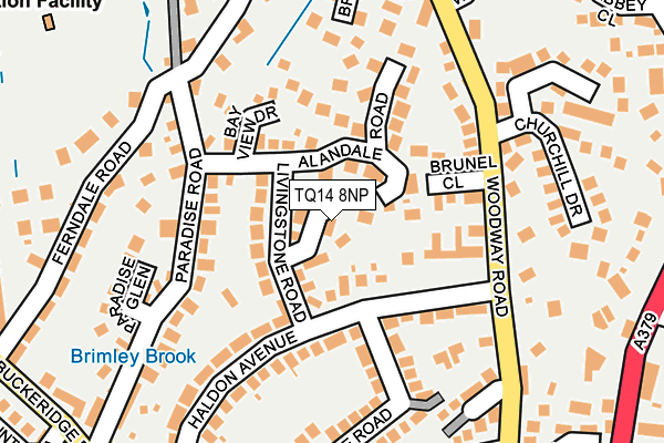 TQ14 8NP map - OS OpenMap – Local (Ordnance Survey) TQ14 8NP map - OS OpenMap – Local (Ordnance Survey)