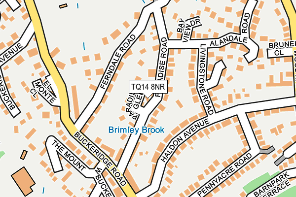 TQ14 8NR map - OS OpenMap – Local (Ordnance Survey) TQ14 8NR map - OS OpenMap – Local (Ordnance Survey)