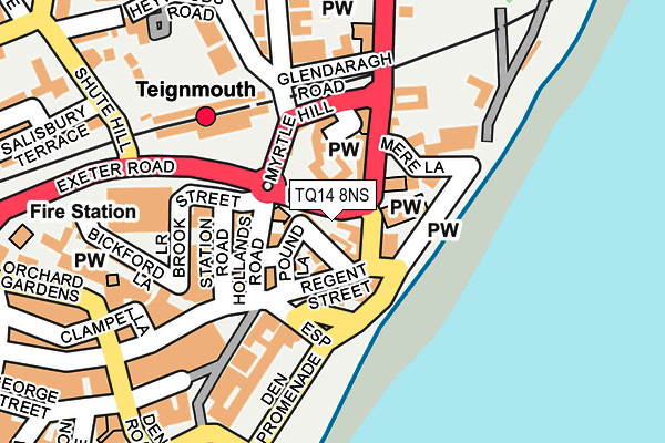 TQ14 8NS map - OS OpenMap – Local (Ordnance Survey) TQ14 8NS map - OS OpenMap – Local (Ordnance Survey)