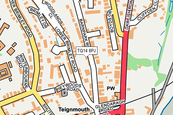 TQ14 8PJ map - OS OpenMap – Local (Ordnance Survey) TQ14 8PJ map - OS OpenMap – Local (Ordnance Survey)