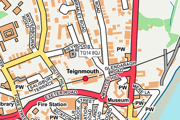 TQ14 8QJ map - OS OpenMap – Local (Ordnance Survey) TQ14 8QJ map - OS OpenMap – Local (Ordnance Survey)