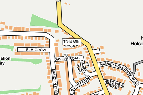 TQ14 8RN map - OS OpenMap – Local (Ordnance Survey) TQ14 8RN map - OS OpenMap – Local (Ordnance Survey)
