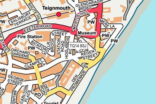 TQ14 8SJ map - OS OpenMap – Local (Ordnance Survey) TQ14 8SJ map - OS OpenMap – Local (Ordnance Survey)