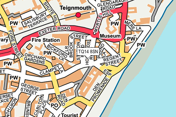TQ14 8SN map - OS OpenMap – Local (Ordnance Survey) TQ14 8SN map - OS OpenMap – Local (Ordnance Survey)