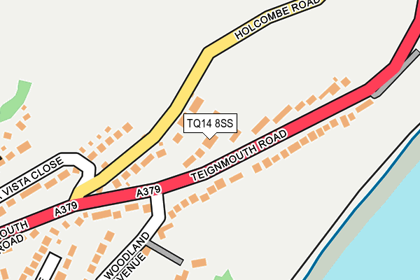 TQ14 8SS map - OS OpenMap – Local (Ordnance Survey) TQ14 8SS map - OS OpenMap – Local (Ordnance Survey)