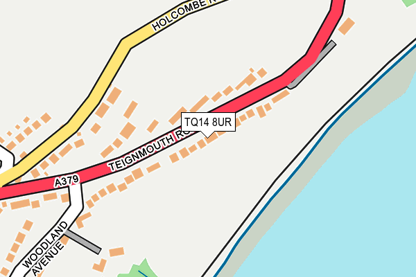 TQ14 8UR map - OS OpenMap – Local (Ordnance Survey) TQ14 8UR map - OS OpenMap – Local (Ordnance Survey)