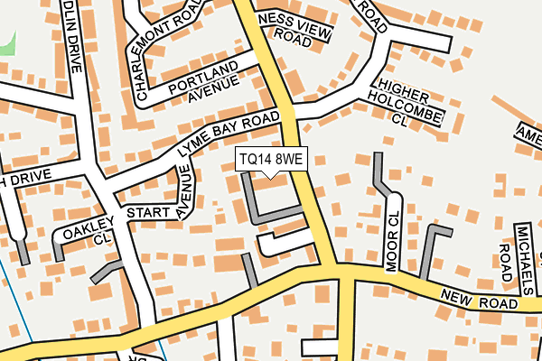 TQ14 8WE map - OS OpenMap – Local (Ordnance Survey) TQ14 8WE map - OS OpenMap – Local (Ordnance Survey)