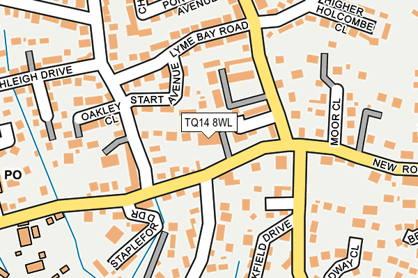TQ14 8WL map - OS OpenMap – Local (Ordnance Survey) TQ14 8WL map - OS OpenMap – Local (Ordnance Survey)
