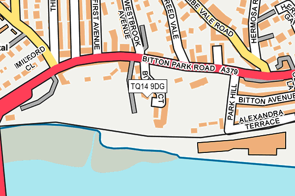TQ14 9DG map - OS OpenMap – Local (Ordnance Survey) TQ14 9DG map - OS OpenMap – Local (Ordnance Survey)