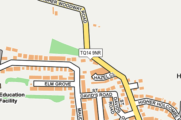 TQ14 9NR map - OS OpenMap – Local (Ordnance Survey) TQ14 9NR map - OS OpenMap – Local (Ordnance Survey)
