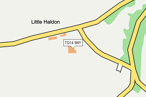 TQ14 9NY map - OS OpenMap – Local (Ordnance Survey)