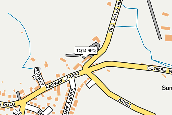 TQ14 9PQ map - OS OpenMap – Local (Ordnance Survey) TQ14 9PQ map - OS OpenMap – Local (Ordnance Survey)